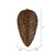  Vickerman N187275D 7" Chocolate Matte Glitter Pinecone Ornament 