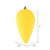Vickerman N187278D 7" Yellow Matte Glitter Pinecone Ornament