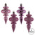 Vickerman N500079 4" Pink Finial 4 Finish Asst 8/Bx