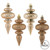 Vickerman N500080 - 4 inch Cafe Latte Glitter Finial Christmas Ornament - 8 Pack