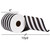 Vickerman QR221051 4"x10yd Black Horizontal Stripe