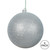  Vickerman N591007DG 4" Silver Glitter Ball Drilled 6/Bag 