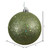  Vickerman N591014DQ 4" Olive Sequin Ball Drilled 6/Bag 