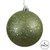  Vickerman N591014DQ 4" Olive Sequin Ball Drilled 6/Bag 