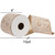 Vickerman QR223121 4"x10yd Ivory Jacquard Gold Ribbon