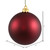 Vickerman N591019DMV 4" Wine Matte Ball UV Drilled 6/Bag