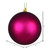 Vickerman N591021DMV 4" Berry Red Matte Ball UV Drilled 6/Bag