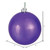 Vickerman N591026DSV - 4 inch Plum Shiny Ball Outdoor Christmas Ornament - 6 Pack
