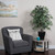  Vickerman TBU0240-0414 4ft Artificial Variegated Ficus Bush in Willow Pot 
