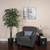  Vickerman TDX0260 6ft Artificial Variegated Ficus Deluxe Tree in Rattan Basket 