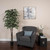  Vickerman TDX0260-07 6ft Artificial Variegated Ficus Deluxe Tree in Black Pot 