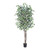  Vickerman TDX0260-07 6ft Artificial Variegated Ficus Deluxe Tree in Black Pot 