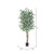  Vickerman TDX0260-07 6ft Artificial Variegated Ficus Deluxe Tree in Black Pot 
