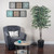  Vickerman TEC0260 6ft Variegated Artificial Ficus Tree in Pot 