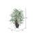 Vickerman TXX1640-RG 4ft Artificial Silver Maple Bush in Gray Pot 
