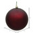 Vickerman N591065DMV - 4 inch Burgundy Matte Ball Outdoor Christmas Ornament - 6 Pack