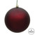 Vickerman N591065DMV - 4 inch Burgundy Matte Ball Outdoor Christmas Ornament - 6 Pack