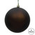 Vickerman N591075DMV - 4 inch Chocolate Matte Ball Outdoor Christmas Ornament - 6 Pack
