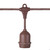 Vickerman V47B052 100' Brown Patio String Light with E26 Sockets 