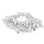  Vickerman V47W052 100' White Patio String Light with E26 Sockets 
