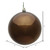Vickerman N591075DSV - 4 inch Chocolate Shiny Ball Outdoor Christmas Ornament - 6 Pack