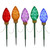  Vickerman X106430 10' C9 Multi-Color Christmas Light Yard Stake 