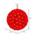  Vickerman X120803 100Lt x 7.5" LED Red Starlight Sphere 