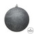 Vickerman N591087DG 4" Pewter Glitter Ball Drilled 6/Bag