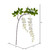 Vickerman EF222211 - 56 in. White Wisteria Hanging Artificial Spray