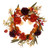 Vickerman FQ222514 - 14" Orange/Burgundy Mum/Lantern Wreath