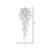 Vickerman K160307 - 36" White Fir Teardrop Wreath