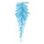 Vickerman K164307 - 36" Sky Blue Fir Teardrop Wreath