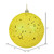 Vickerman N592078DQ - 8 inch Yellow Sequin Ball Christmas Ornament