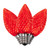  Vickerman XLEDC73T-25 C7 Prism LED Red Twinkle Spare Bulbs 
