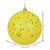 Vickerman N591078DQ - 4 inch Yellow Sequin Ball Christmas Ornament - 6 Pack