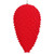 Vickerman MT195803D 10" Red Flocked Pinecone Ornament