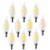 Halco 85066 LED CA10 Clear Filament Bulb