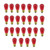Halco 9052 S14 Transparent Red Incandescent Sign Bulb