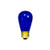 Halco 9055 S14 Transparent Blue Incandescent Sign Bulb