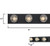 Westinghouse 6117500 - 3-Light Matte Black Bathroom Vanity Light Bar - 18 in Wide
