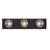 Westinghouse 6117500 - 3-Light Matte Black Bathroom Vanity Light Bar - 18 in Wide