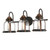 Westinghouse 6118200 - 3-Light Oil Rubbed Bronze Bathroom Vanity Light - Cindy - 24 in Wide