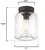 Westinghouse 6119300 - 1-Light Oil Rubbed Bronze Semi-Flush Ceiling Light - 8 in Diameter