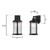 Westinghouse 6120600 - 1-Light Textured Black Outdoor Wall Lantern with Motion Sensor