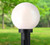 Westinghouse 6123000 - 1-Light Black Polycarbonate Outdoor Post Light - 12-3/4 in High