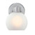 Westinghouse 6124700 - 1-Light Brushed Nickel Wall Sconce - Dorney - 9 in High - Frosted Glass