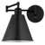 Westinghouse 6125400 - 1-Light Matte Black Swing Arm Wall Sconce - Trocadero