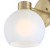 Westinghouse 6127600 - 1-Light Champagne Brass Wall Sconce - Dorney - 9 in High