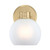 Westinghouse 6127600 - 1-Light Champagne Brass Wall Sconce - Dorney - 9 in High