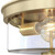 Westinghouse 6128600 - 2-Light Champagne Brass Flush Mount Ceiling Light - 12 in Wide